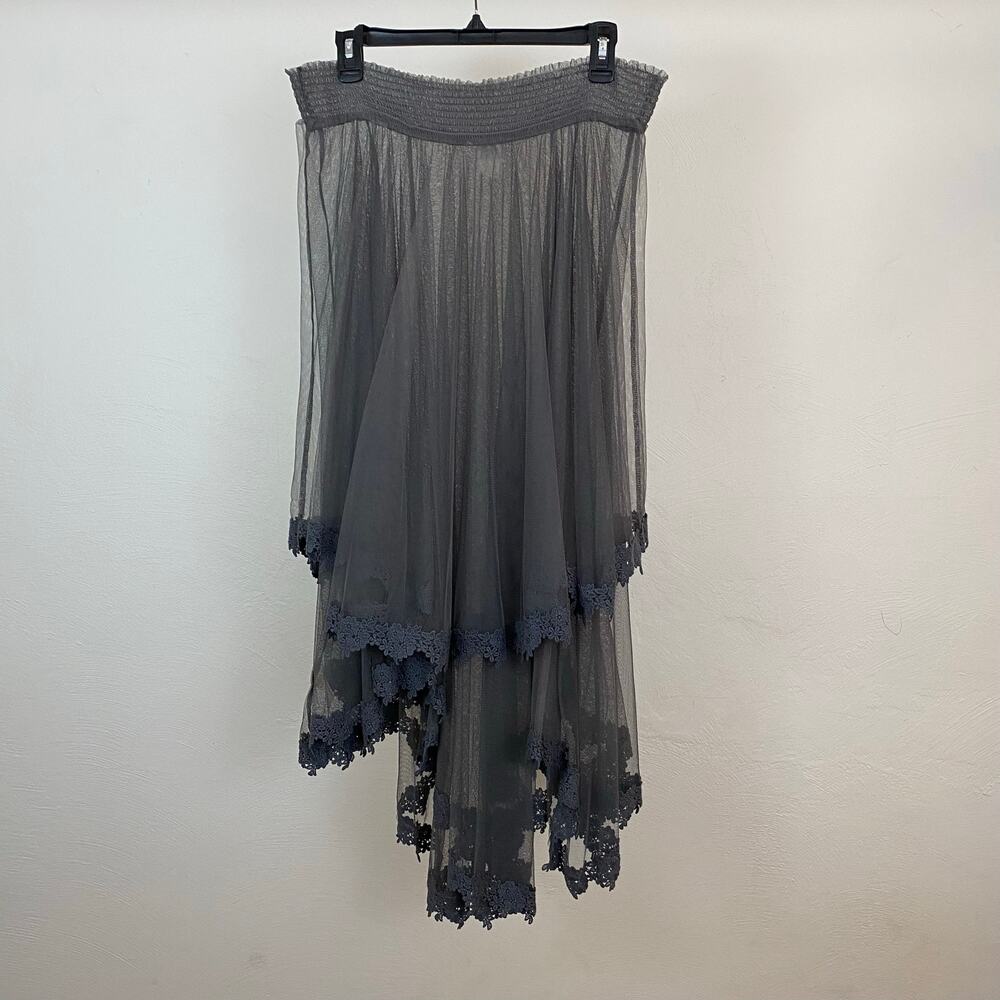 Intimately Free People Mesh Half Slip - Grey - Size Large - Picture 4 of 11